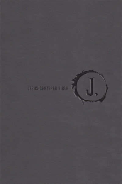 NLT Jesus Centered Bible, Charcoal - Re-vived