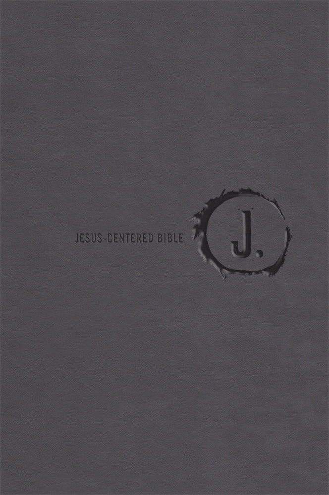 NLT Jesus Centered Bible, Charcoal - Re-vived