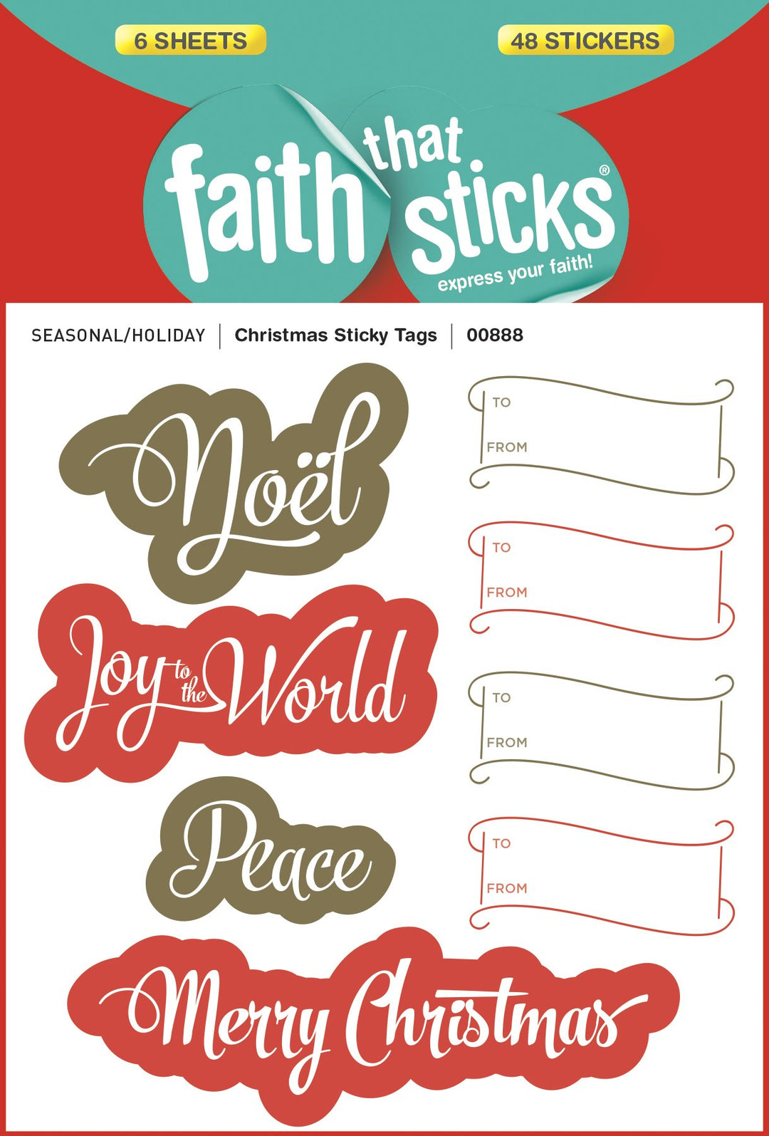 Christmas Sticky Tags - Re-vived