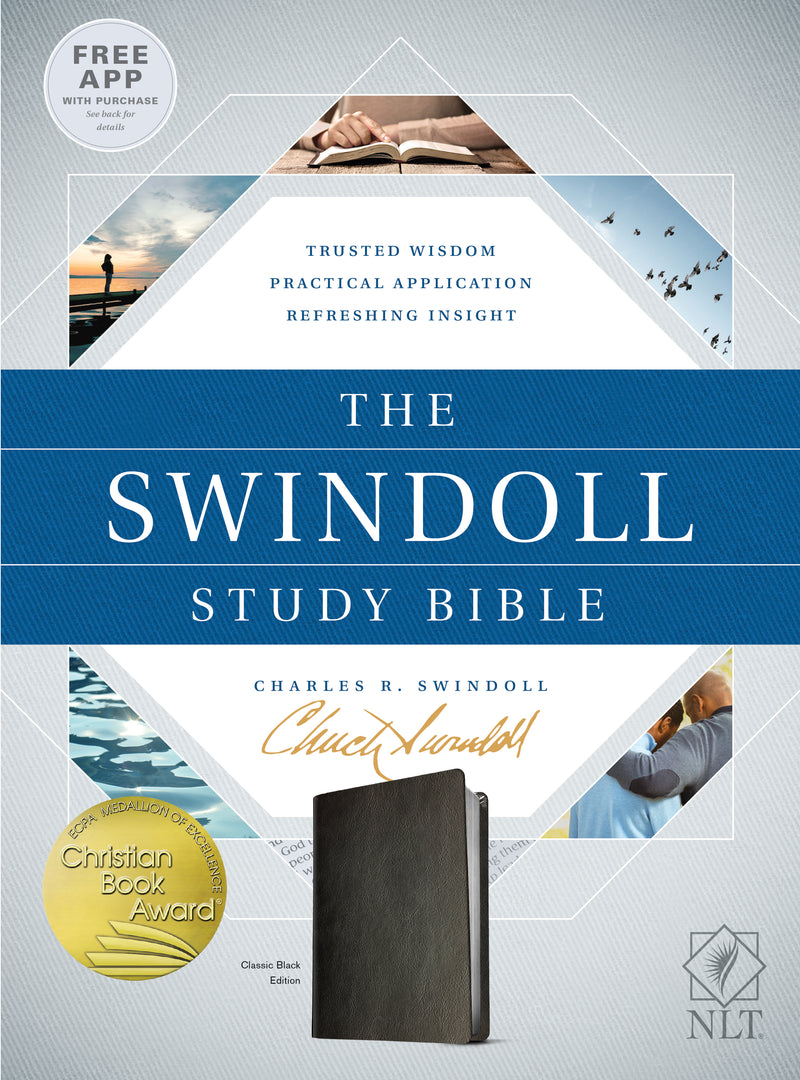 The NLT Swindoll Study Bible Black