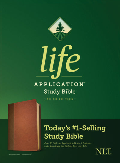 NLT Life Application Study Bible, Third Edition (Imitation Leather, Brown/Mahogany) - Re-vived