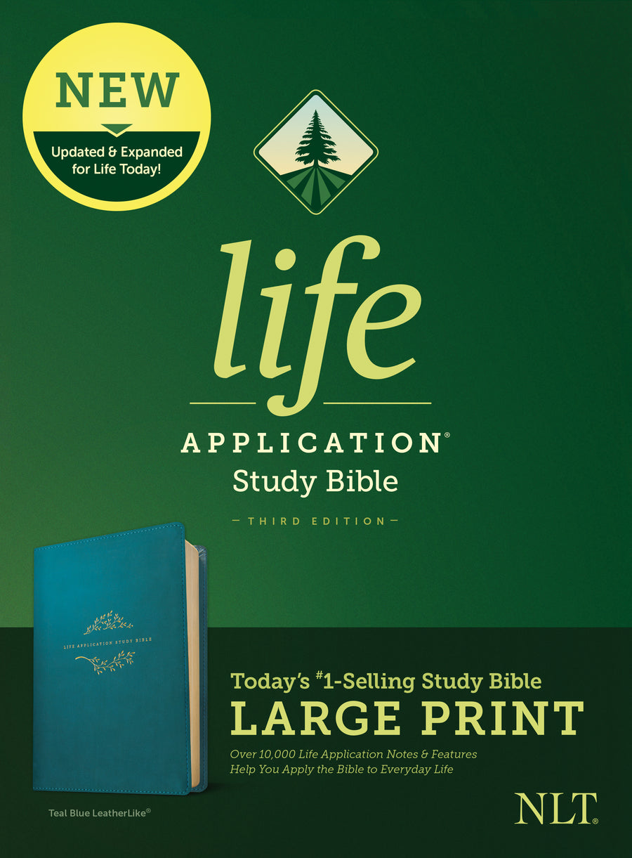 NLT Life Application Study Bible, Third Edition, Large Print - Re-vived