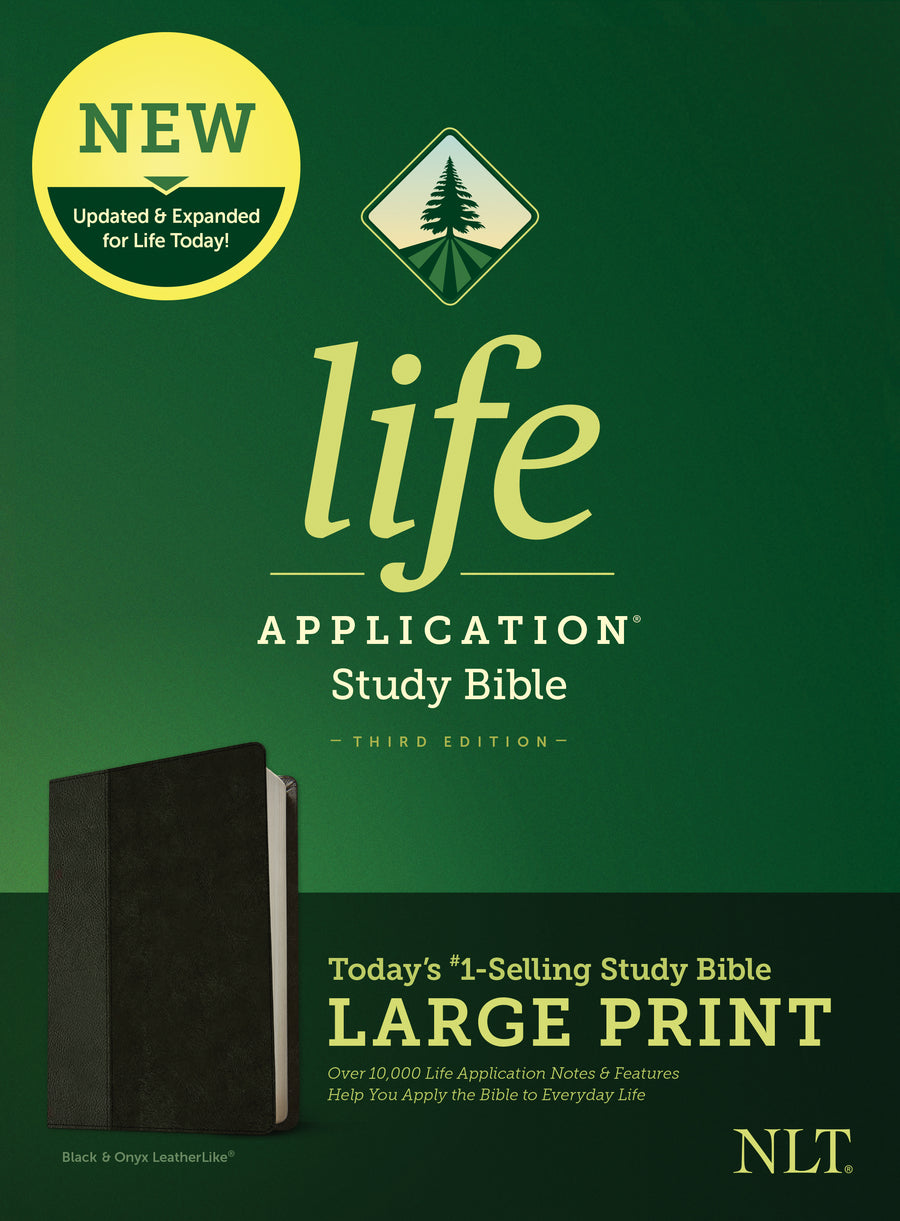 NLT Life Application Study Bible, Third Edition, Large Print - Re-vived