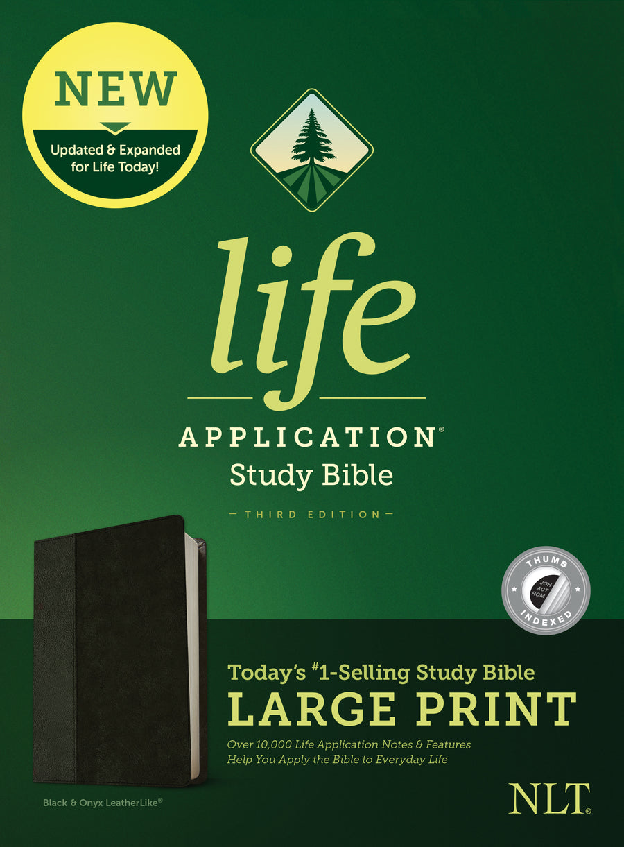 NLT Life Application Study Bible, Third Edition, Large Print - Re-vived