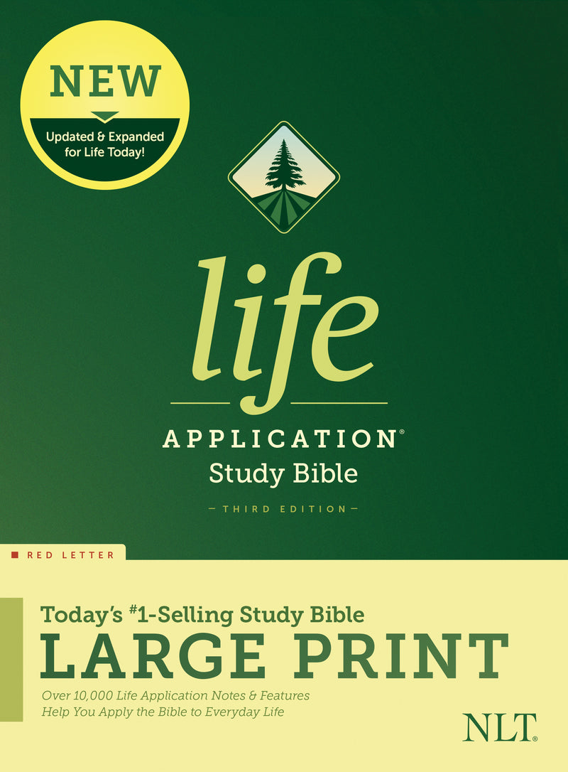NLT Life Application Study Bible, Third Edition, Large Print - Re-vived