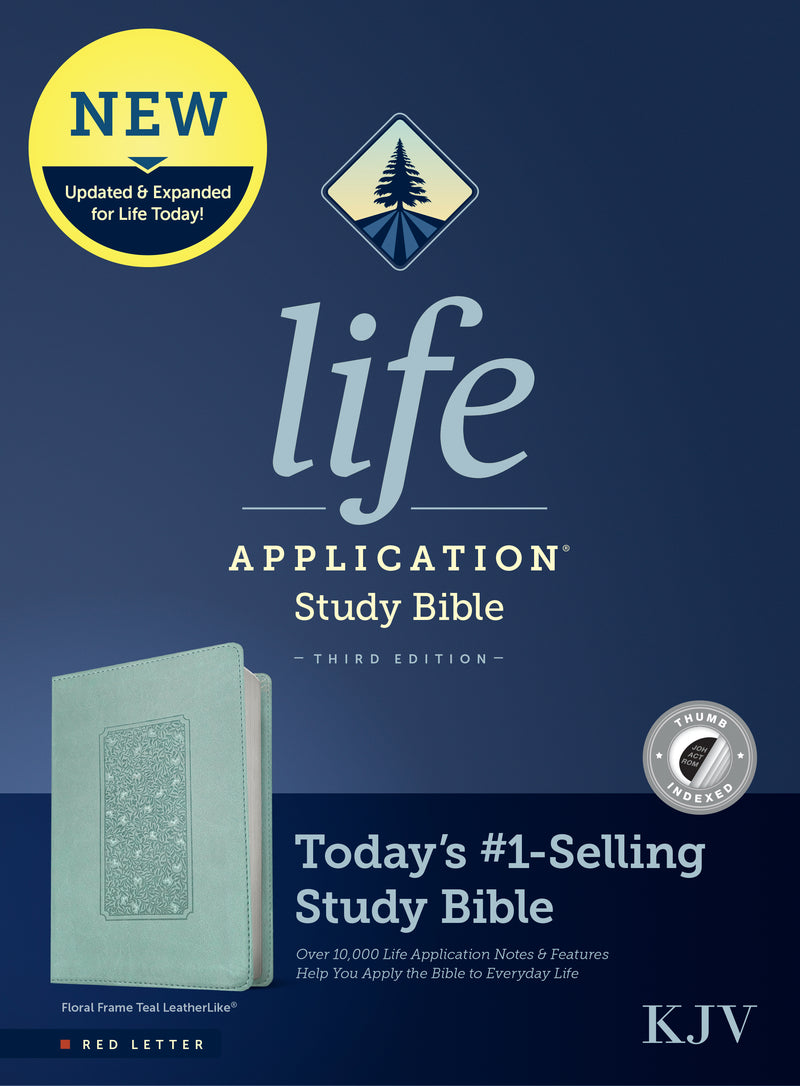 KJV Life Application Study Bible, Third Edition, Red Letter, Floral, Indexed