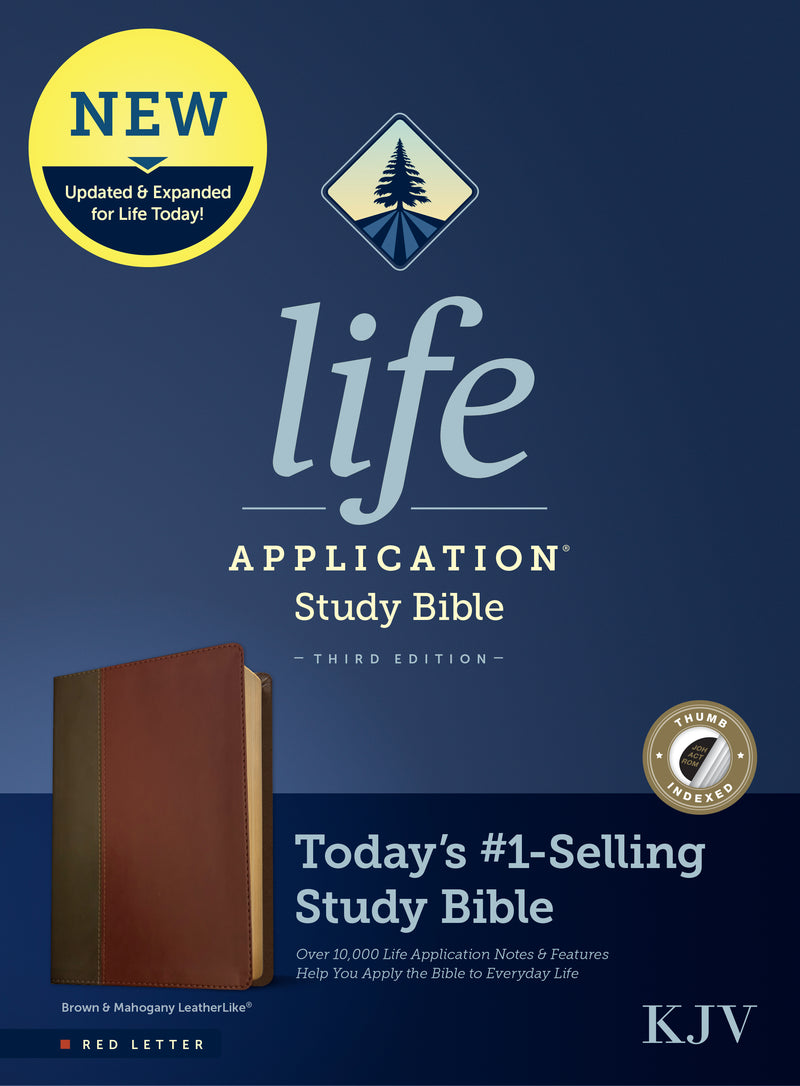 KJV Life Application Study Bible, Third Edition, Red Letter, Brown/Mahogany, Indexed