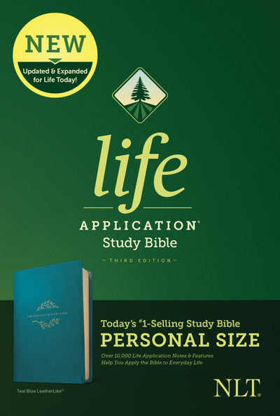 NLT Life Application Study Bible, Personal Size, Teal - Re-vived