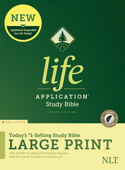 NLT Life Application Study Bible, Third Edition, Large Print - Re-vived