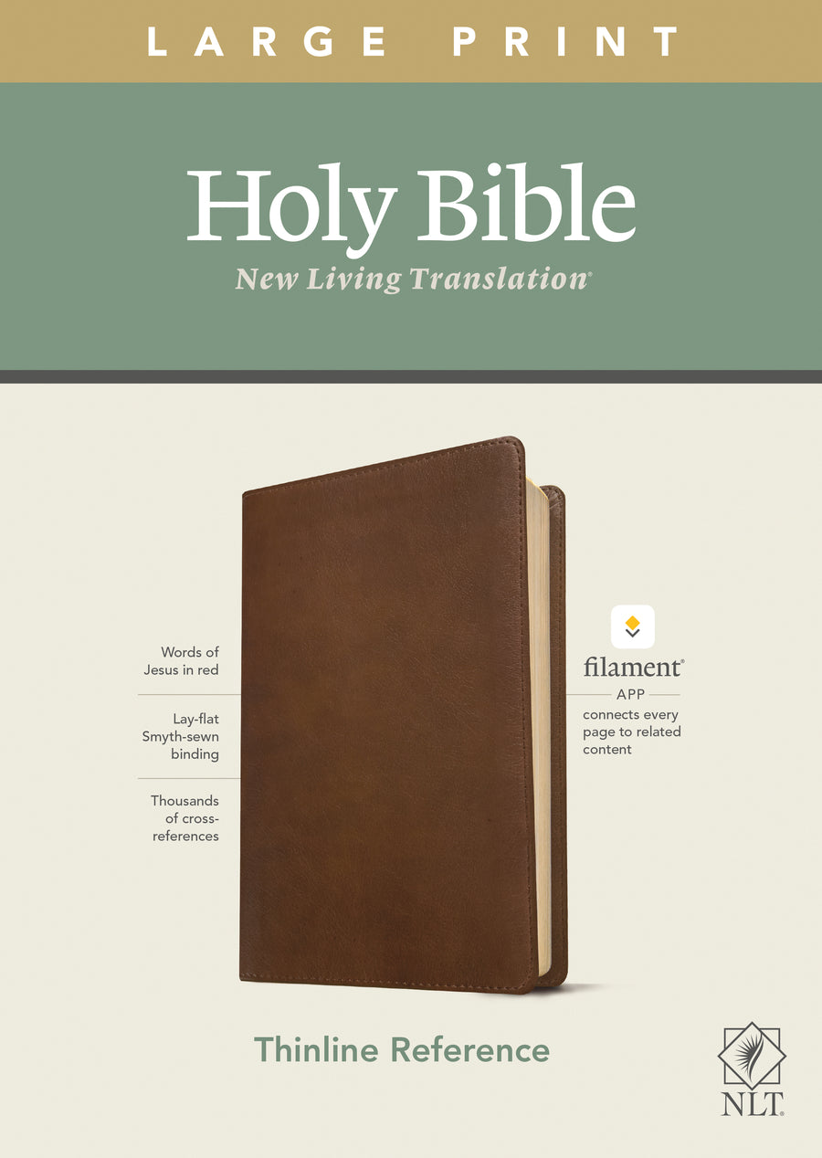 NLT Large Print Thinline Reference Bible, Filament Edition - Re-vived