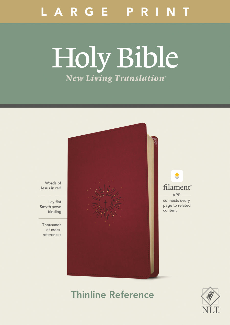 NLT Large Print Thinline Reference Bible, Filament Edition - Re-vived