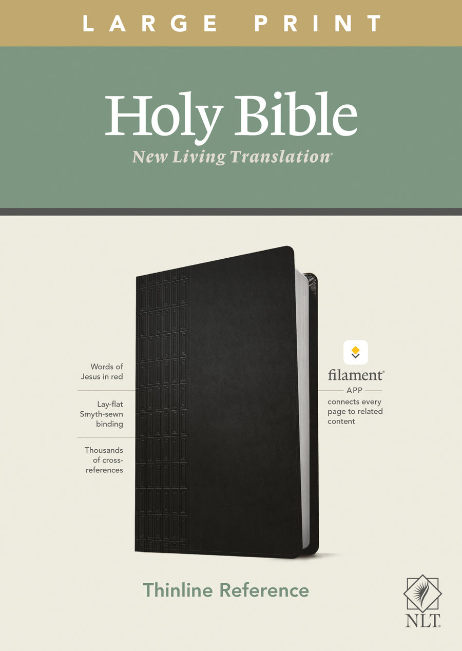NLT Large Print Thinline Reference Bible, Filament Edition - Re-vived