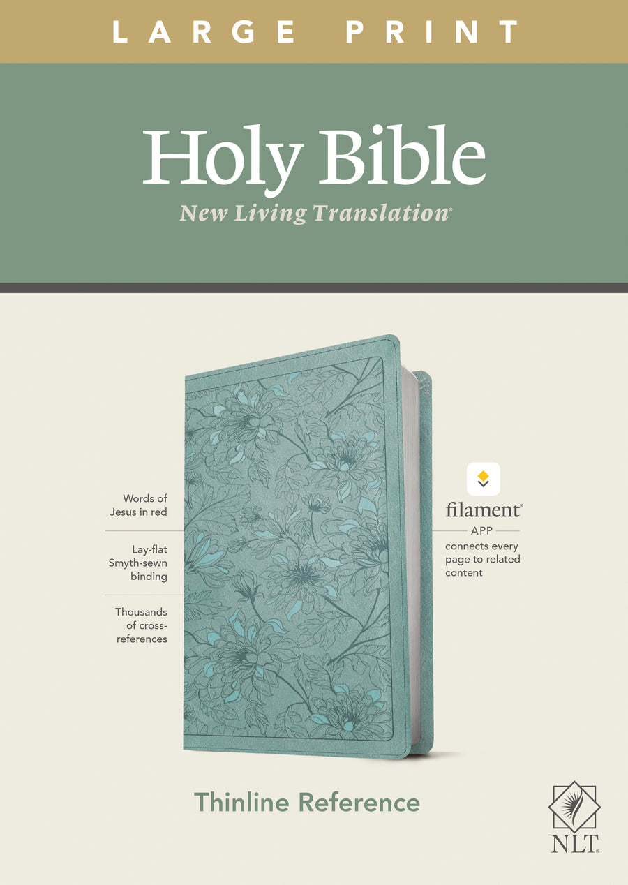 NLT Large Print Thinline Reference Bible, Filament Edition - Re-vived
