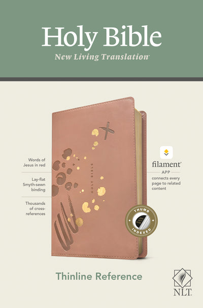 NLT Thinline Reference Bible, Filament Edition, Pink