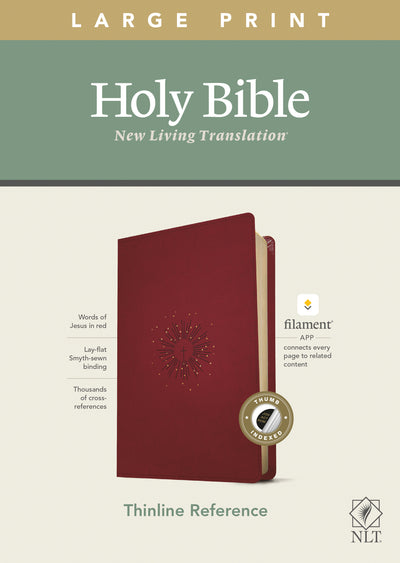 NLT Large Print Thinline Reference Bible, Filament Edition