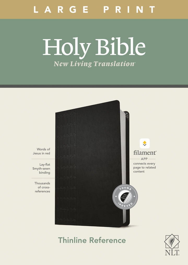 NLT Large Print Thinline Reference Bible, Filament Edition - Re-vived