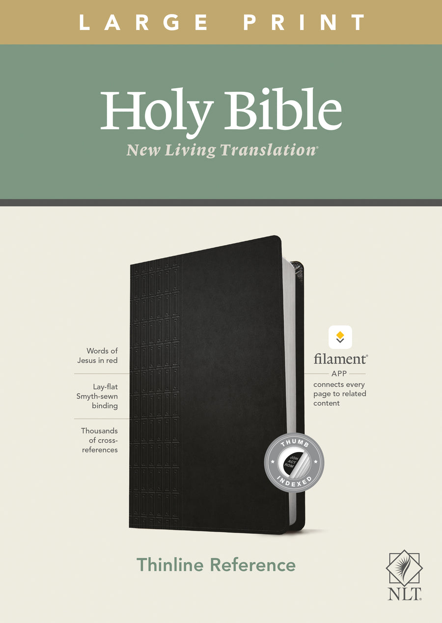 NLT Large Print Thinline Reference Bible, Filament Edition - Re-vived