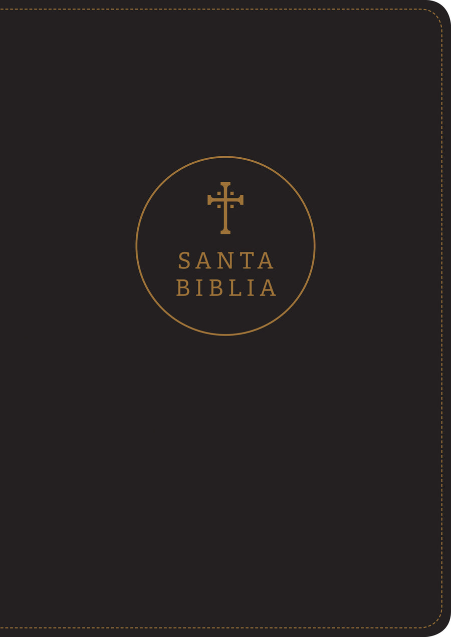 Santa Biblia RVR60, Edición de referencia ultrafina, letra g, Black, Imitaion Leather - Re-vived