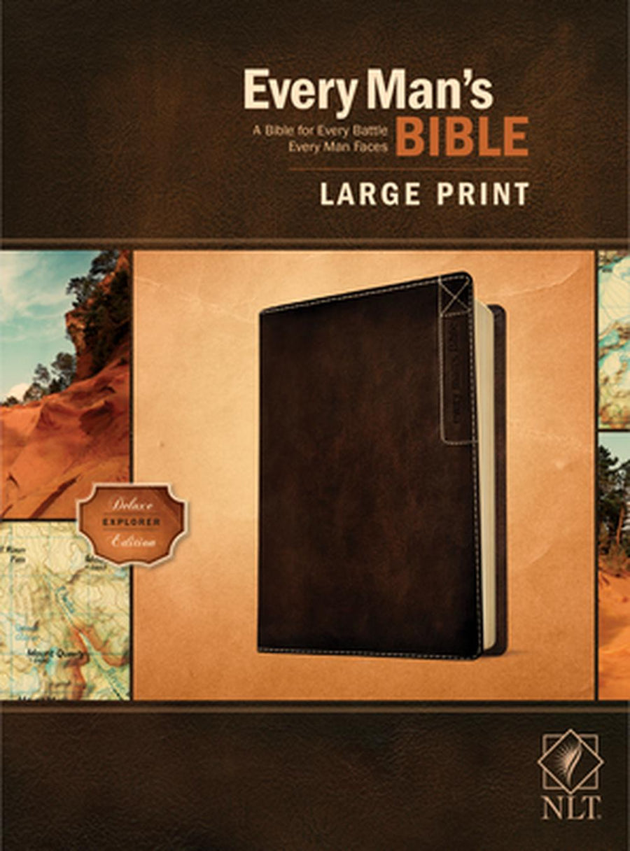 NLT Every Man’s Bible, Large Print, Deluxe Explorer Edition - Re-vived
