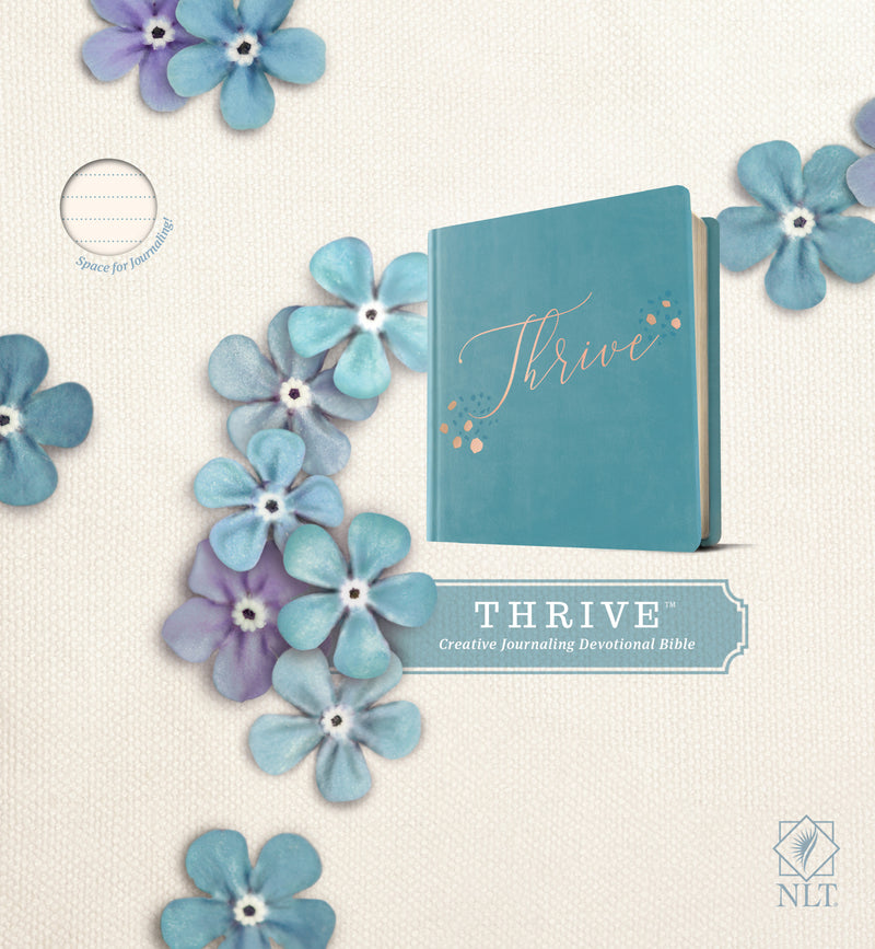 NLT THRIVE Creative Journaling Devotional Bible, Teal