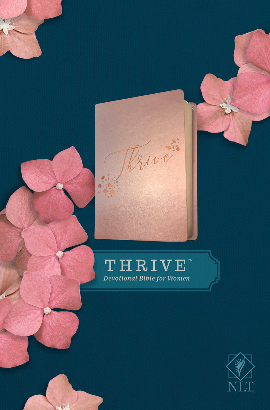 NLT THRIVE Devotional Bible for Women, Rose Metallic - Re-vived
