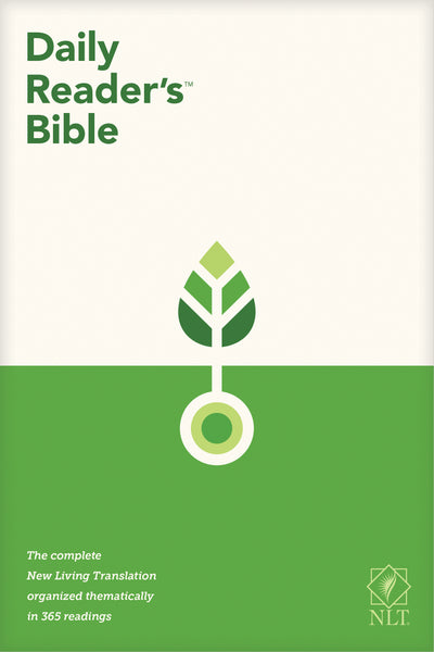 NLT Daily Reader's Bible (Red Letter, Hardcover)