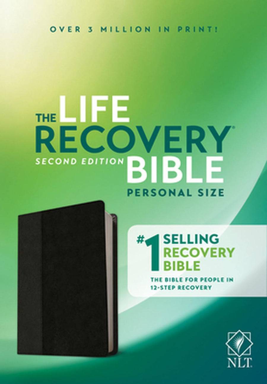 NLT Life Recovery Bible, Second Edition Personal Size, Black - Re-vived
