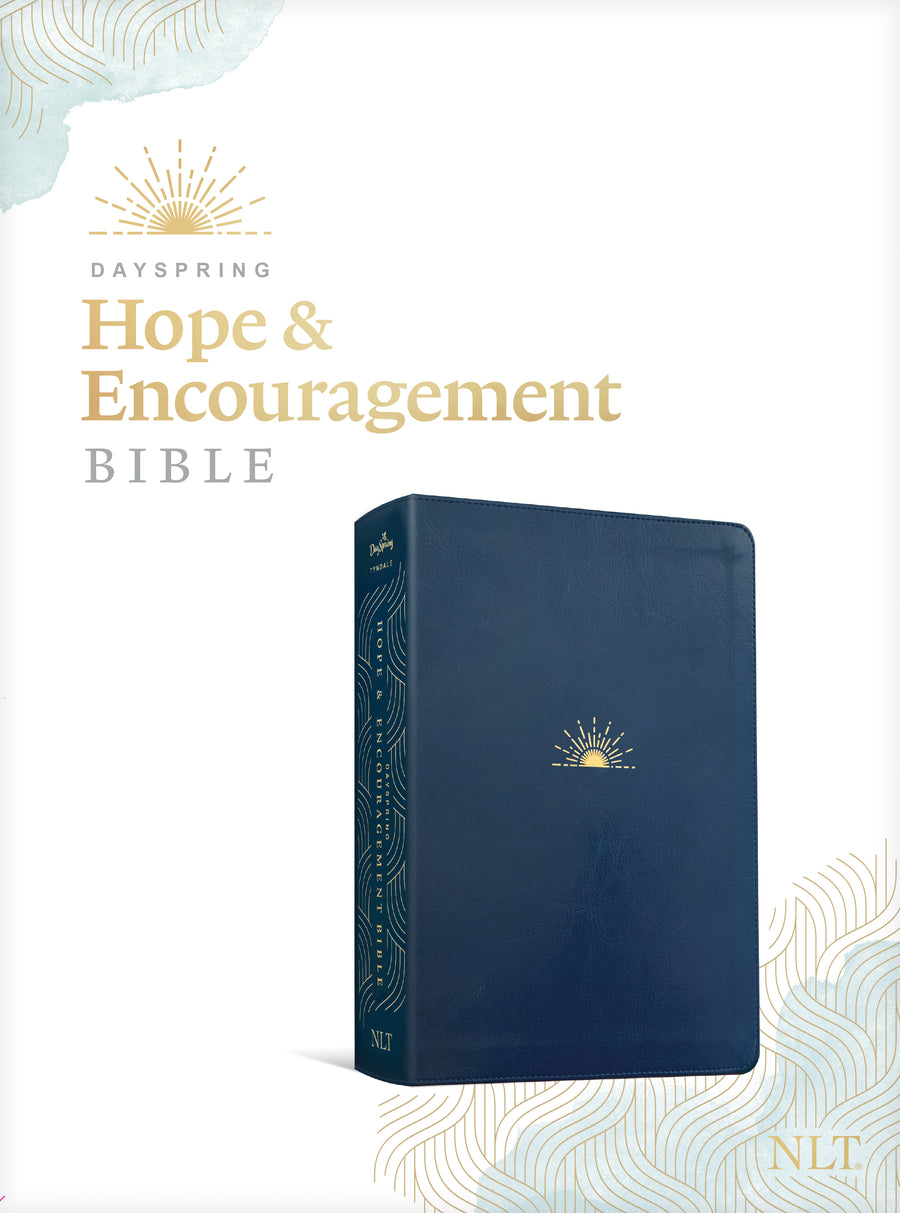 NLT DaySpring Hope & Encouragement Bible, Navy - Re-vived
