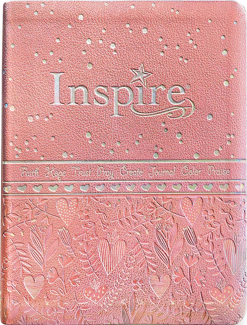 NLT Inspire Bible for Girls (LeatherLike, Pink) - Re-vived