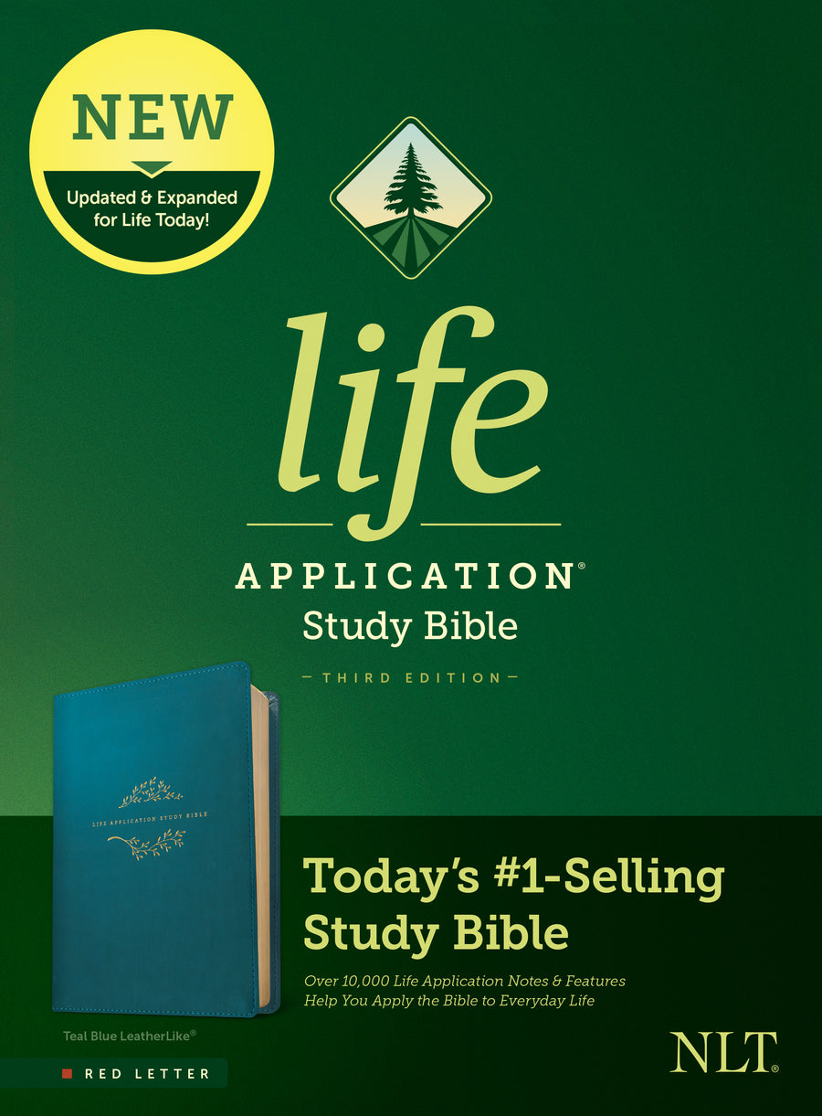 NLT Life Application Study Bible, Third Edition, Teal - Re-vived