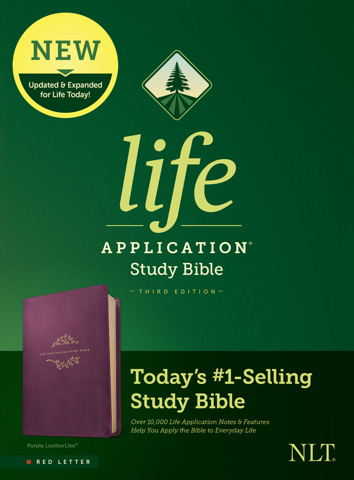 NLT Life Application Study Bible, Third Edition, Purple - Re-vived