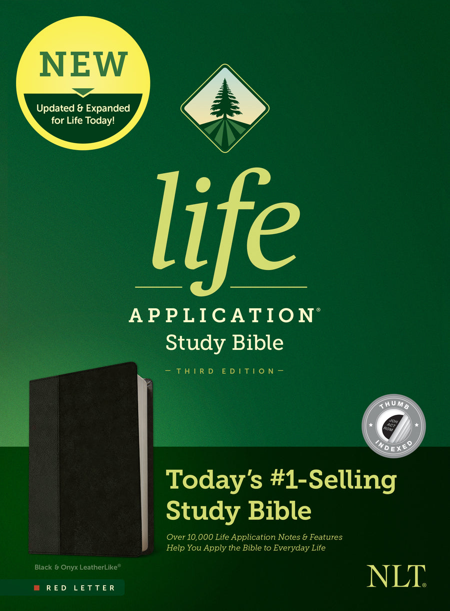 NLT Life Application Study Bible, Third Edition, Black - Re-vived