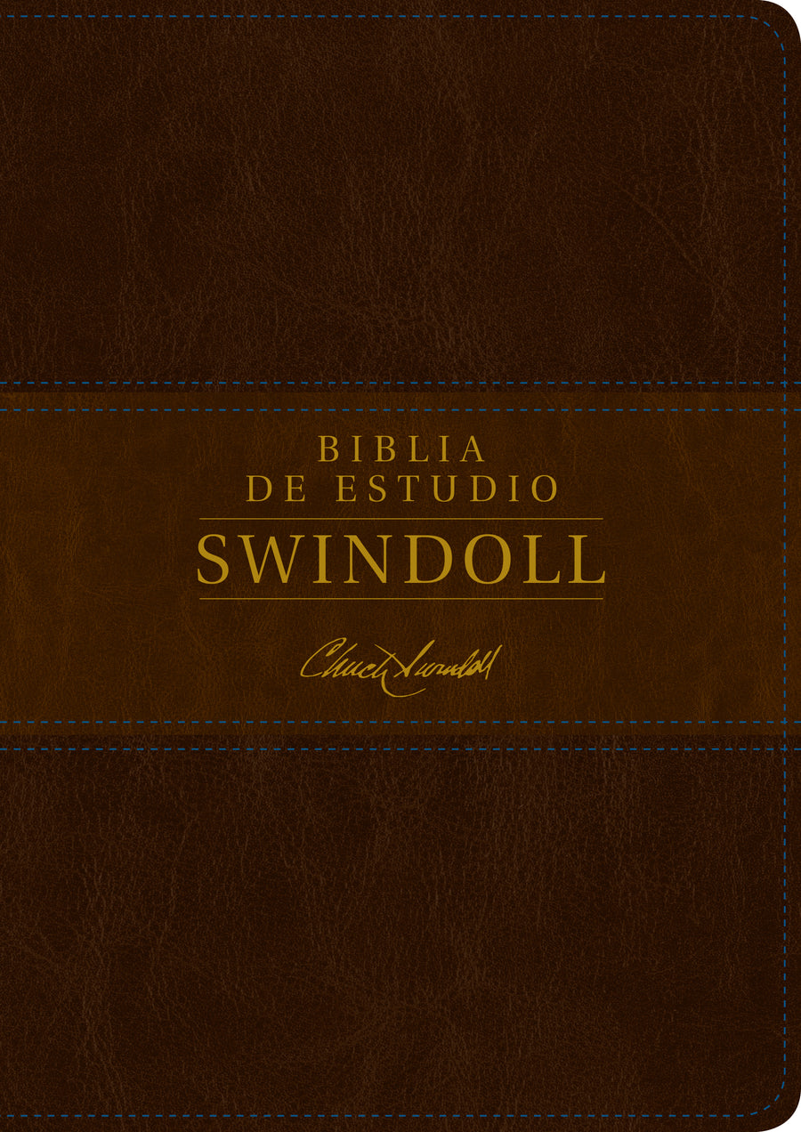 Biblia de Estudio Swindoll NTV (Sentipiel, Café/Café Claro, Índice) - Re-vived
