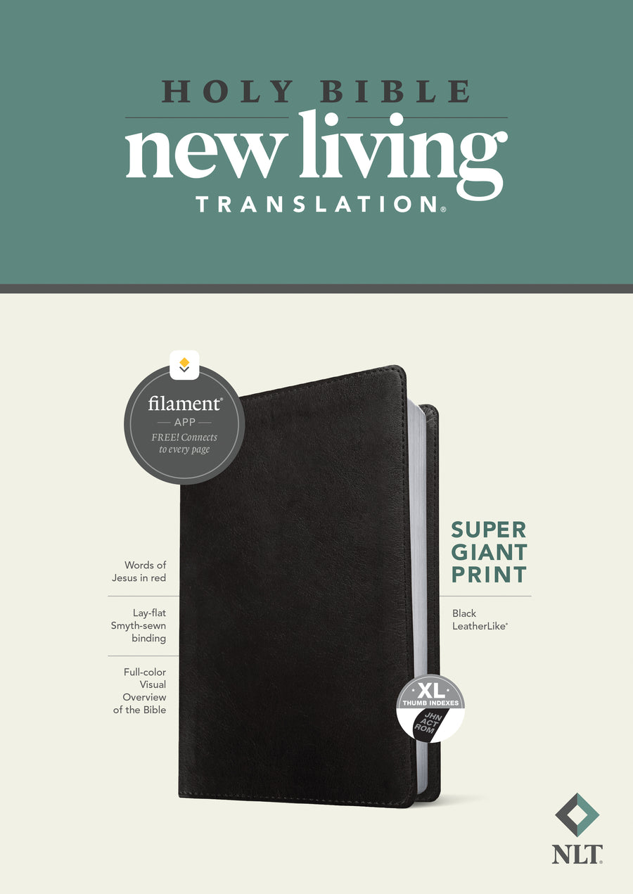 NLT Super Giant Print Bible, Filament Enabled Edition - Re-vived