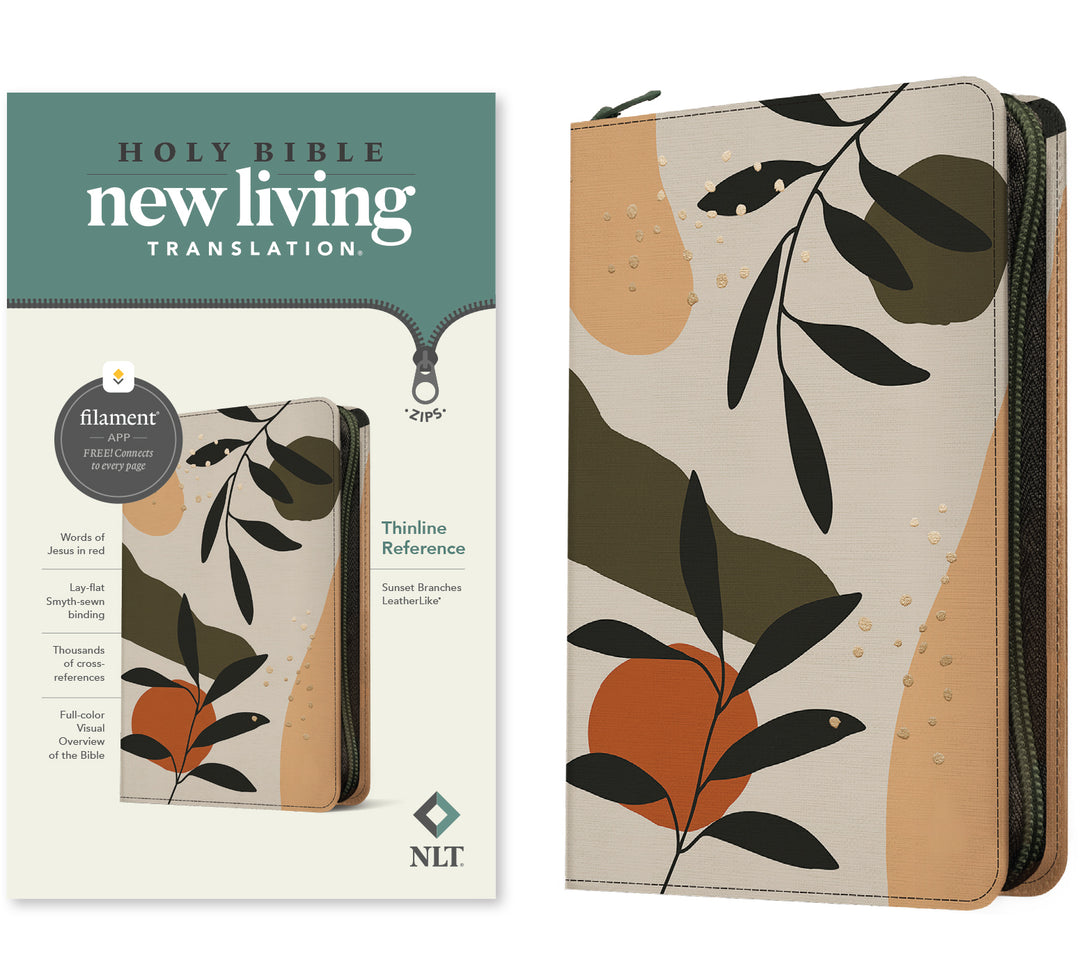 NLT Thinline Reference Zipper Bible, Filament Edition - Re-vived