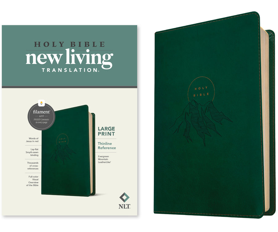 NLT Large Print Thinline Reference Bible, Filament Edition - Re-vived