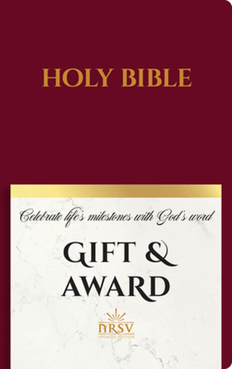 NRSV Updated Edition Gift & Award Bible, Burgundy