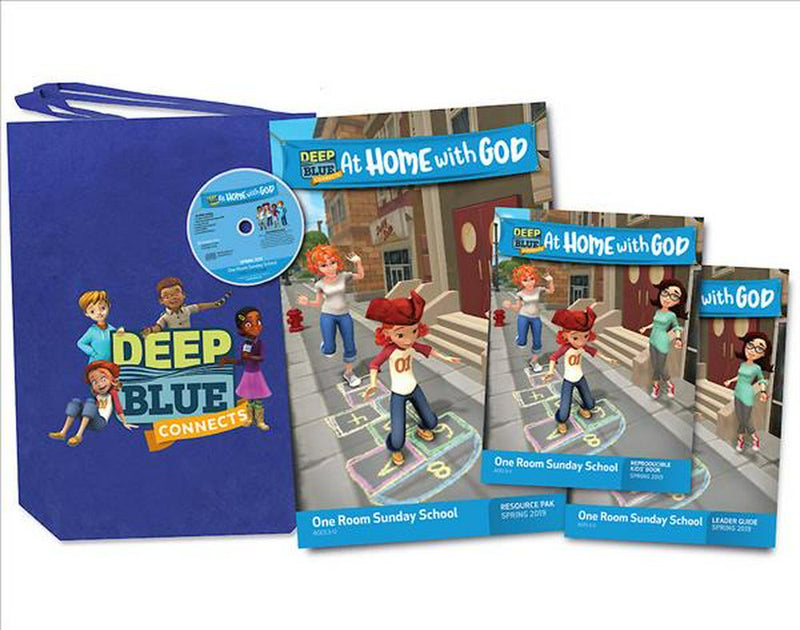 Deep Blue Connects At Home With God One Room Sunday School K