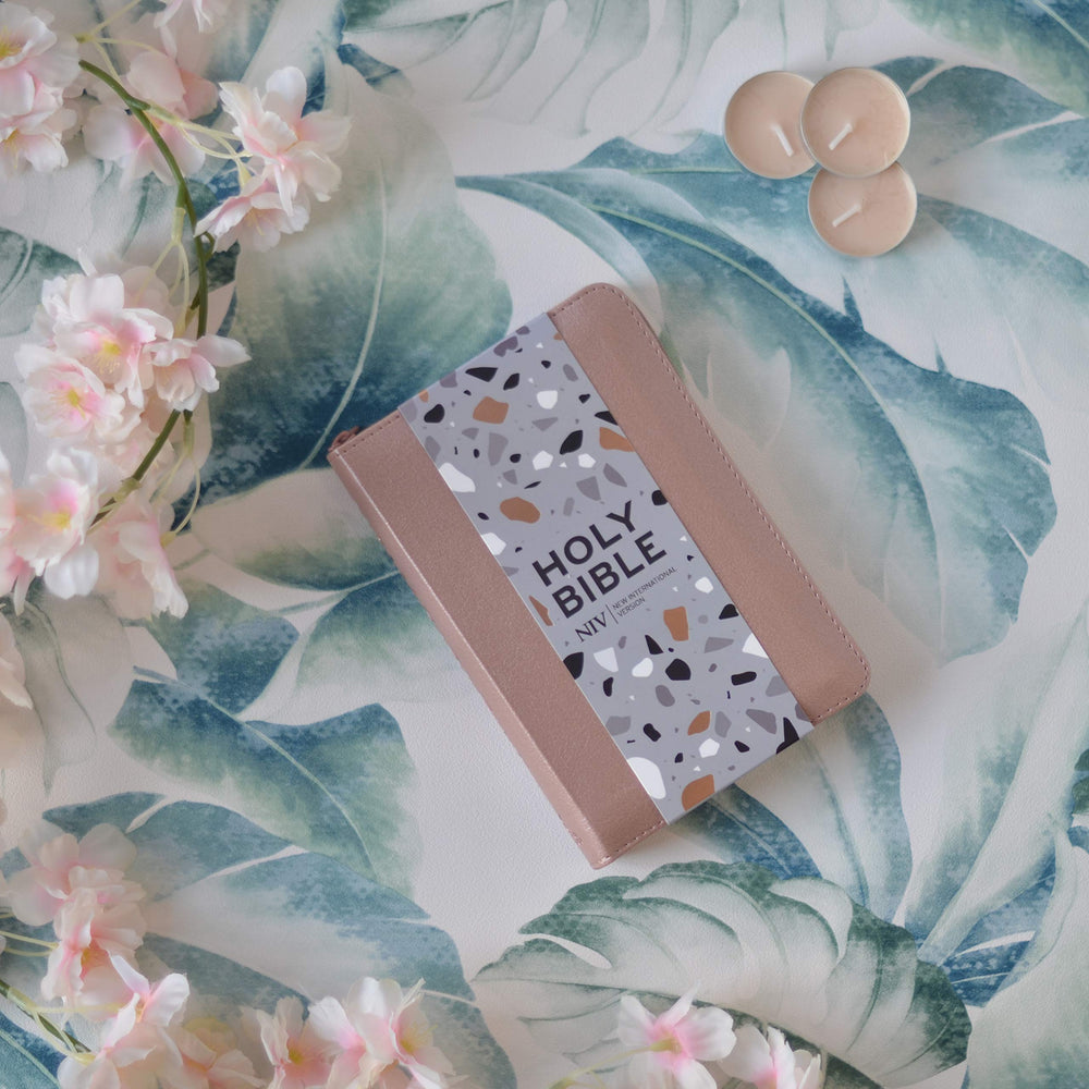 NIV Pocket Soft-tone Bible, Rose Gold - Re-vived