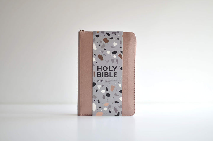 NIV Pocket Soft-tone Bible, Rose Gold - Re-vived