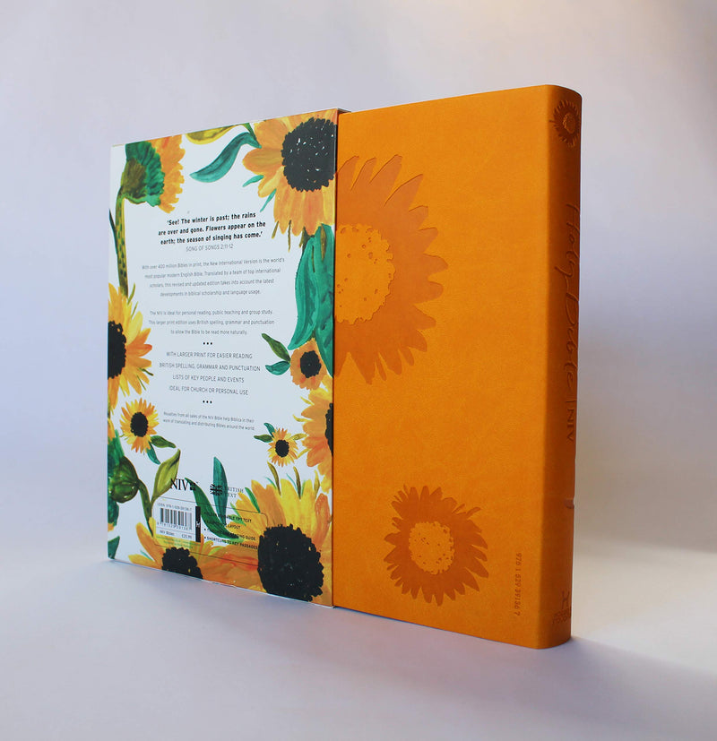 NIV Larger Print Bible, Sunflowers