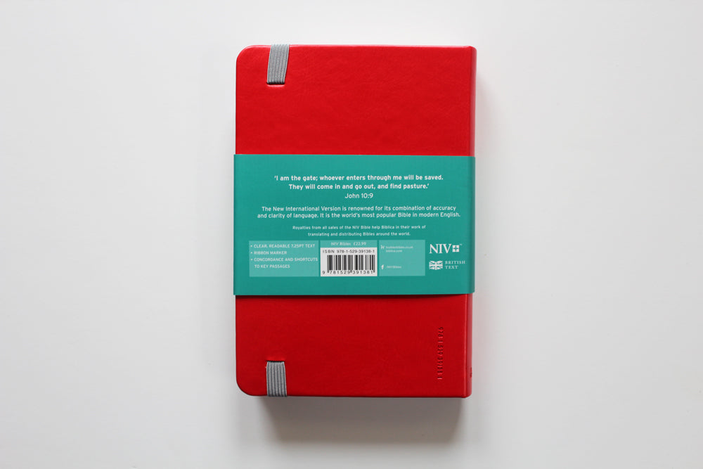 NIV Thinline Soft-Tone Bible, Red - Re-vived