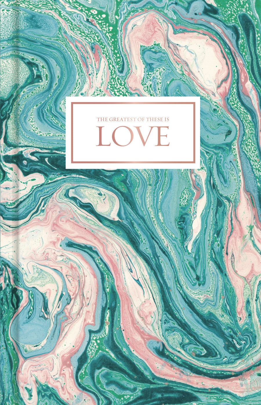 Love-Pink and Teal Marble, Journal - Re-vived