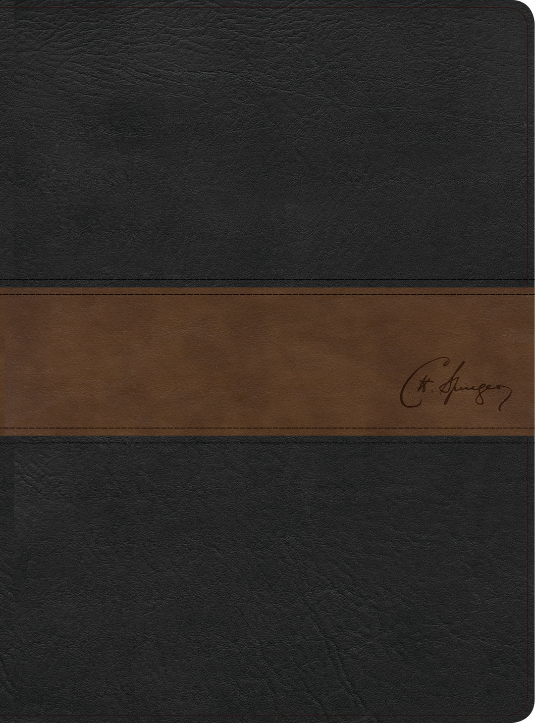 RVR 1960 Biblia de estudio Spurgeon, negro/marrón símil piel - Re-vived