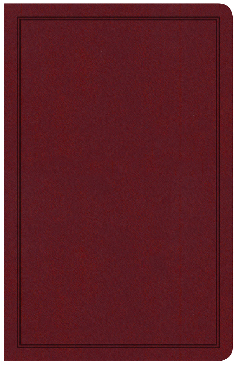 CSB Deluxe Gift Bible, Burgundy LeatherTouch