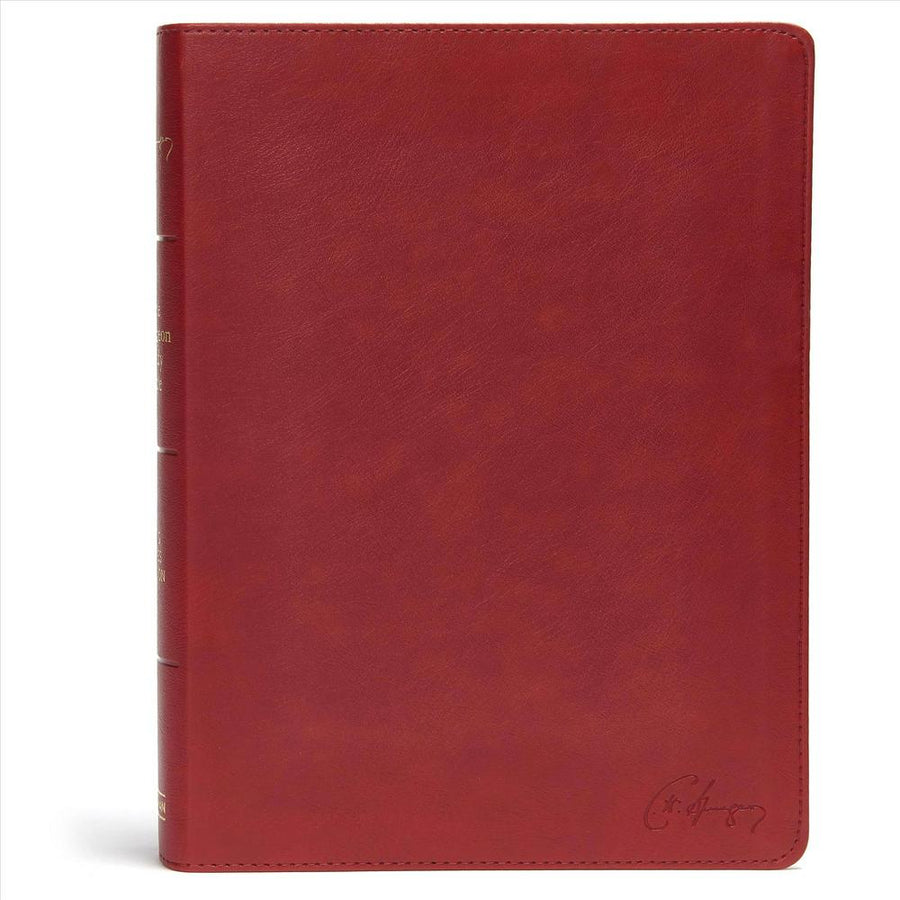 KJV Spurgeon Study Bible, Crimson LeatherTouch - Re-vived
