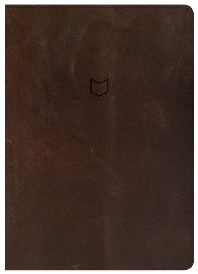 CSB He Reads Truth Bible, Brown Genuine Leather - Re-vived