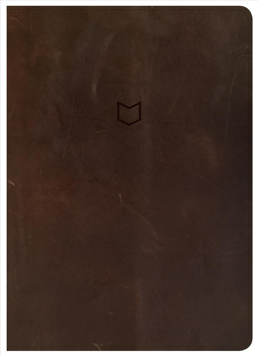 CSB He Reads Truth Bible, Brown Genuine Leather Indexed - Re-vived