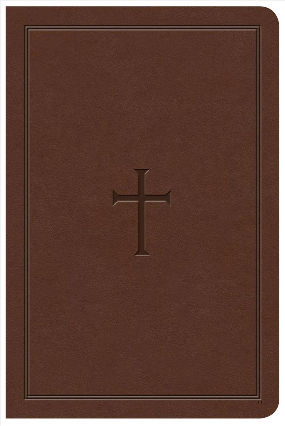 KJV Large Print Compact Reference Bible, Brown LeatherTouch - Re-vived