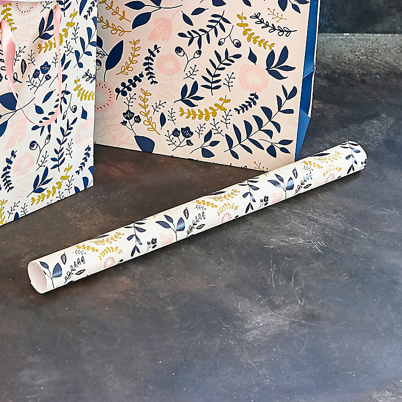 Pink Floral Wrapping Paper - Re-vived
